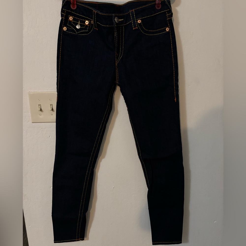 True Religion Dark Indigo Skinny Jeans